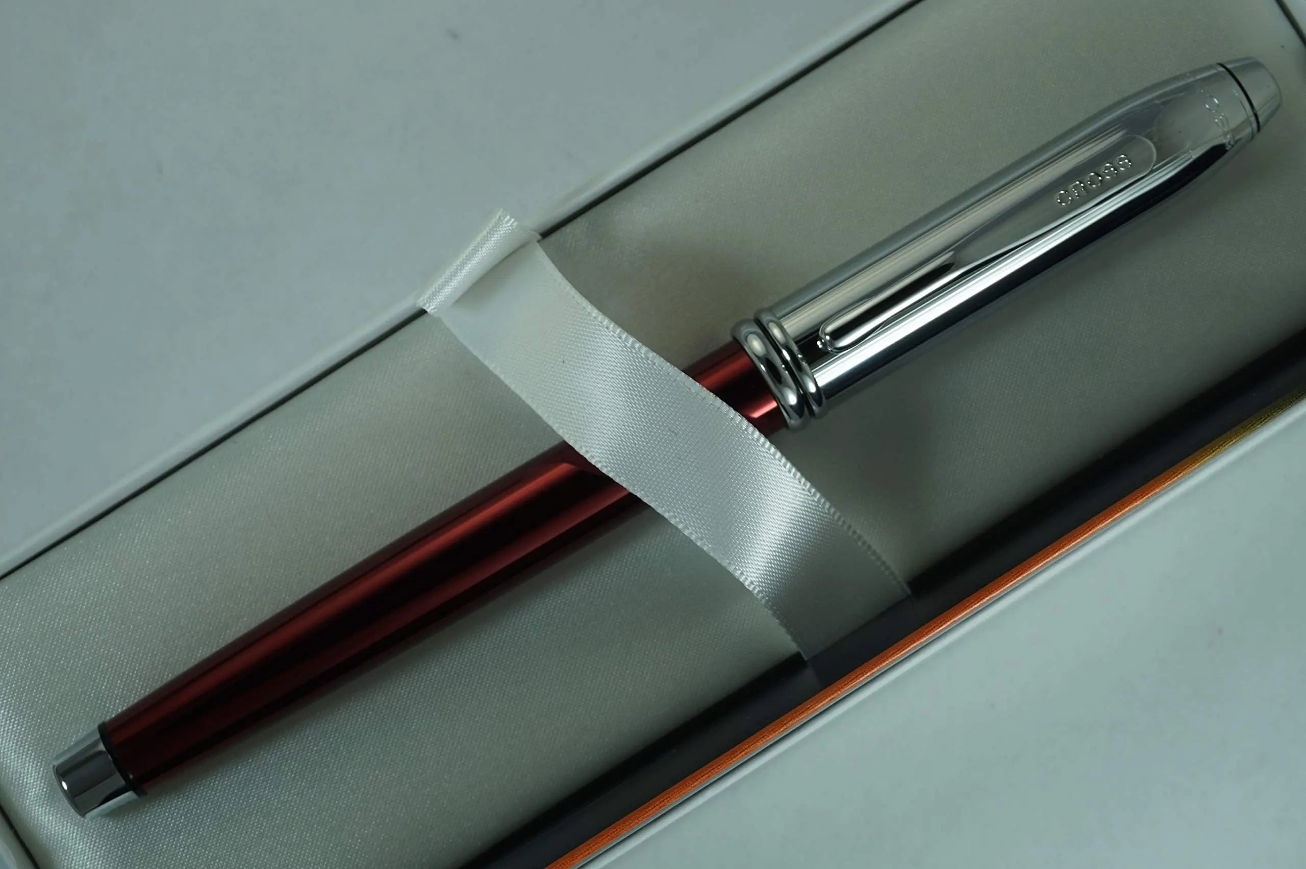 Cross Townsend Limited Edition with Metallic Red Barrel and Cross Signature Double Bands Selectip Rollerball Pen Cross