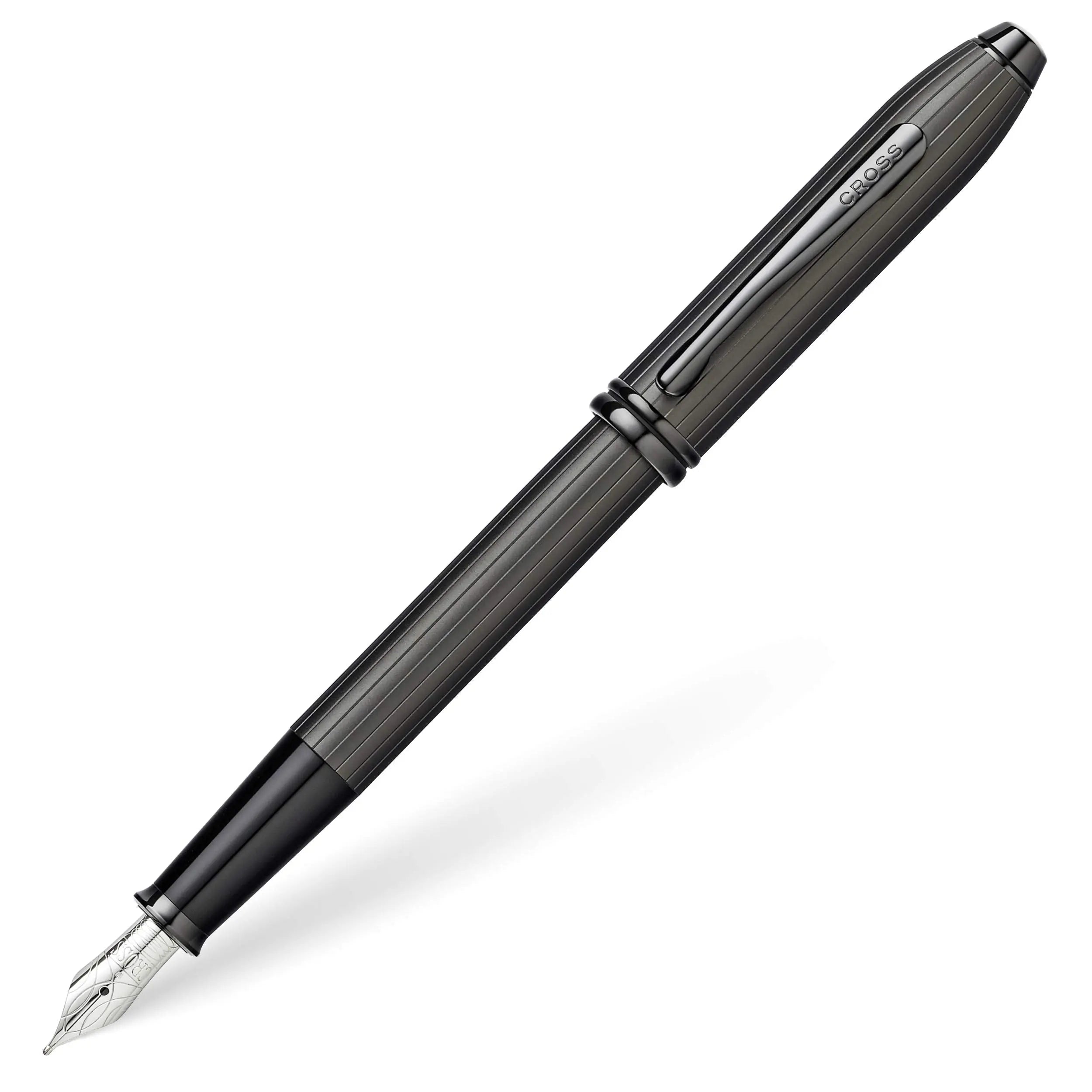 Cross Townsend Matt Black Limited Edition F Nib Fountain Pen with Luxury Gift Box - crosspenmall.com