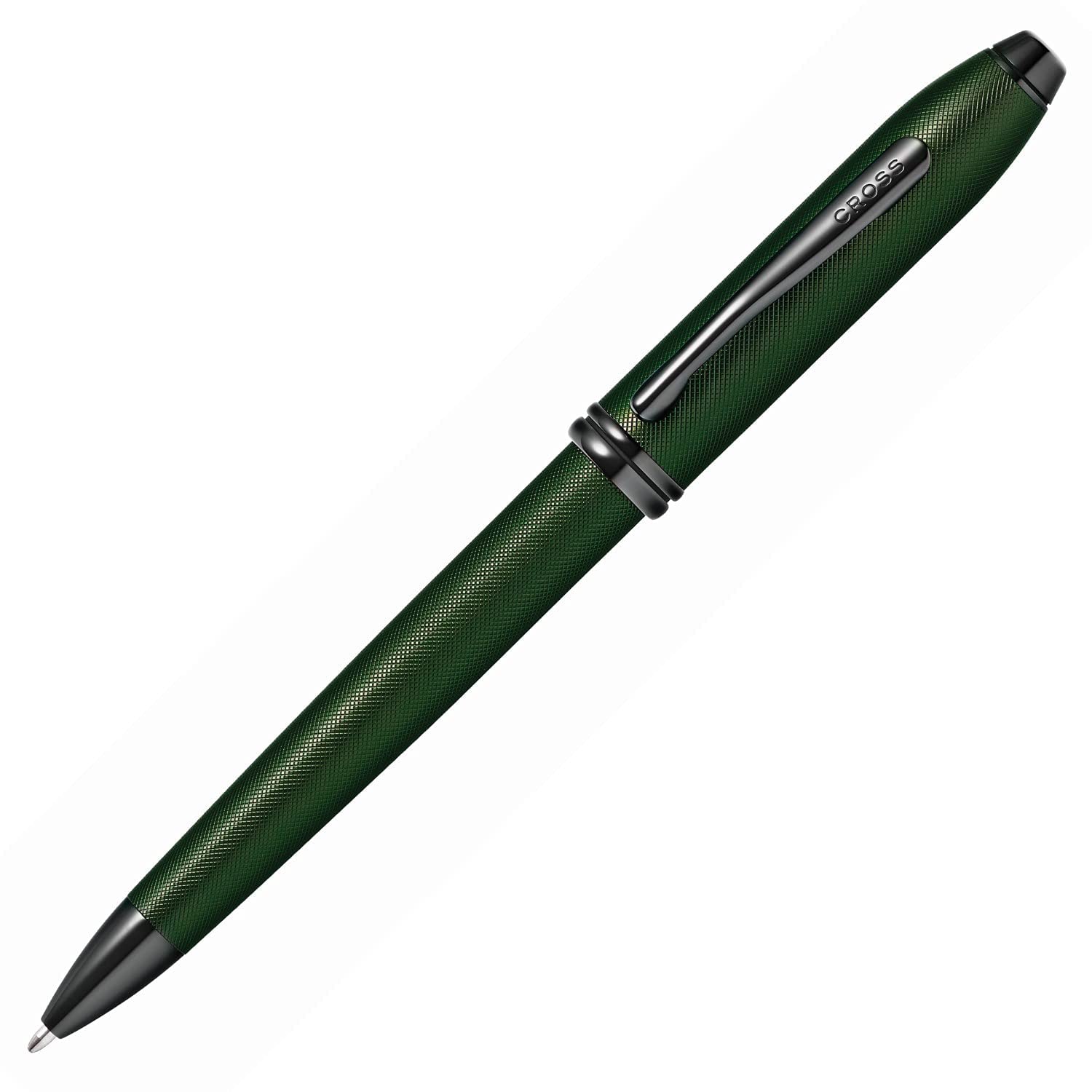 Cross Townsend PVD Micro-knurl Ballpoint Pen - Matte Green Cross