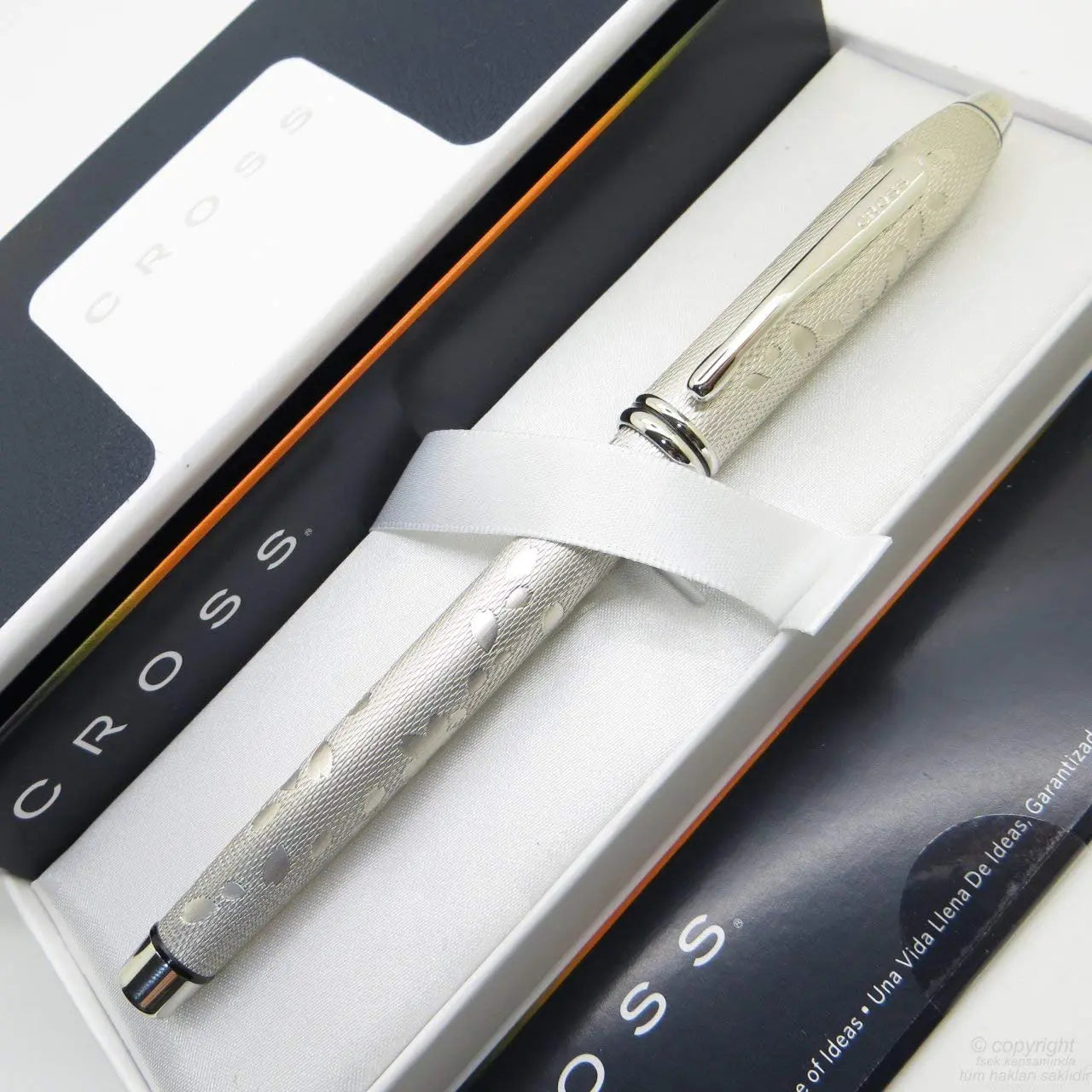 Cross Townsend Platinum Plated Rollerball Pen - Cherry Blossom Cross