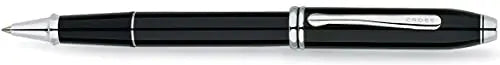 Cross Townsend Refillable Rollerball Pen, Rhodium-Plated Appointments, Includes Luxury Gift Box - Black Lacquer Cross