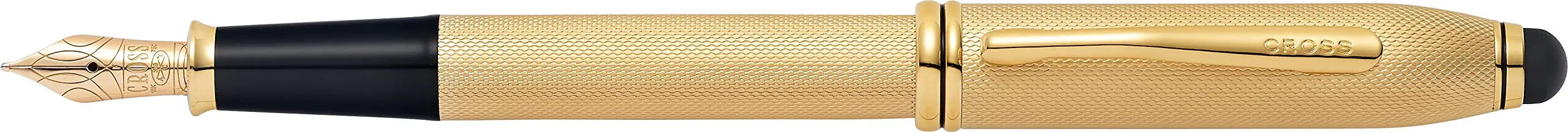 Cross Townsend Stylus Fountain Pen (23Kt Gold Plate) (Fine) Cross