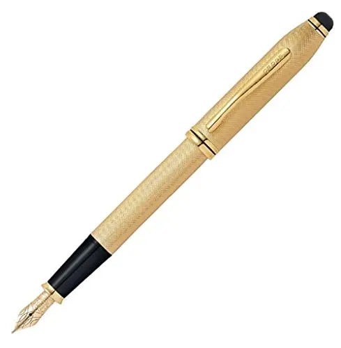 Cross Townsend Stylus Fountain Pen (23Kt Gold Plate) (Fine) Cross