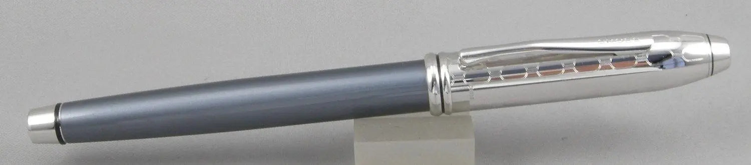 Cross Townsend Tango Slate Lacquer/Engraved Rhodium Plated Selectip Rolling Ball Pen Cross