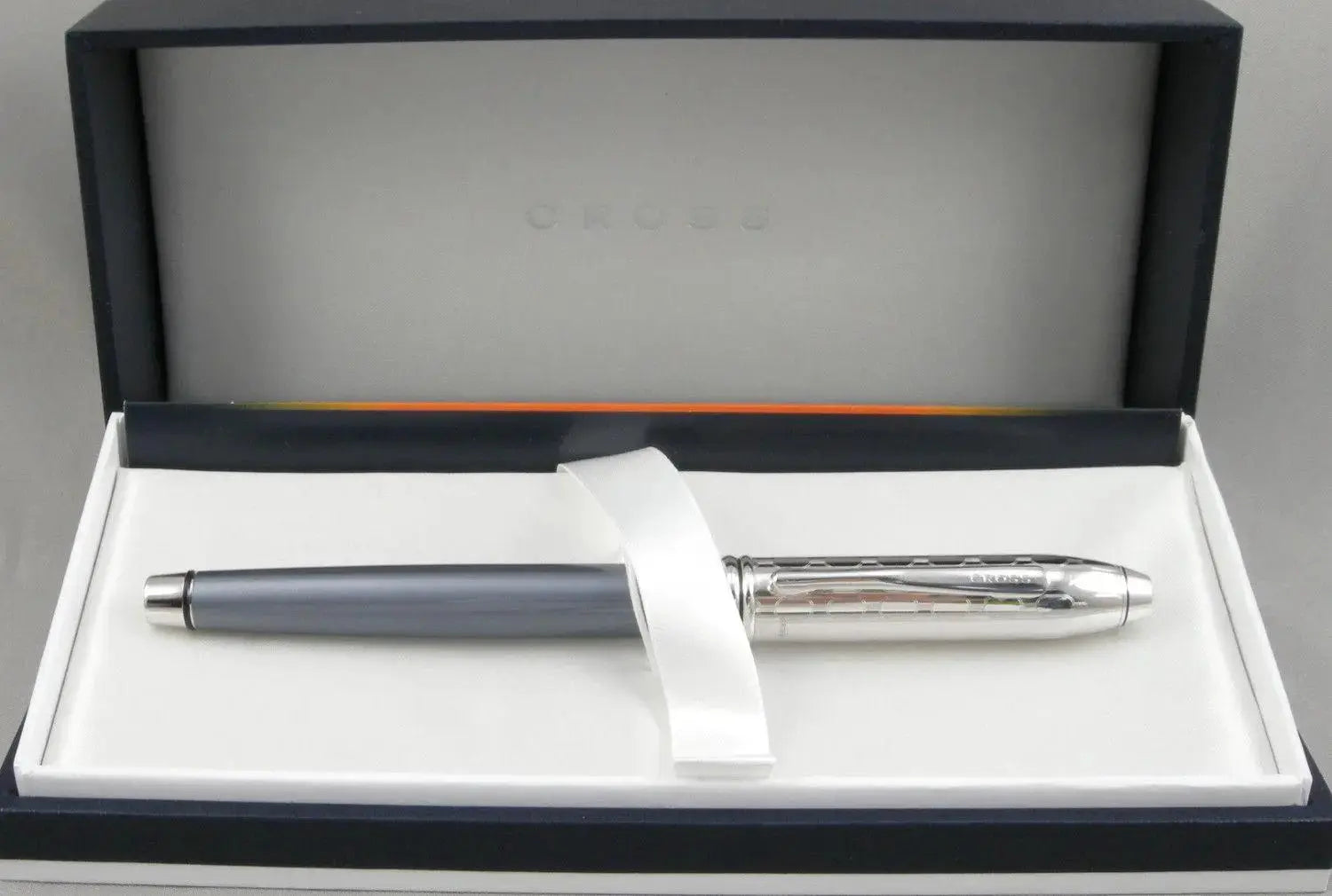 Cross Townsend Tango Slate Lacquer/Engraved Rhodium Plated Selectip Rolling Ball Pen Cross