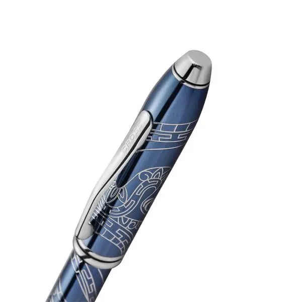 Cross Townsend Zodiac Year of the Snake Blue Lacquer Rollerball Pen Cross