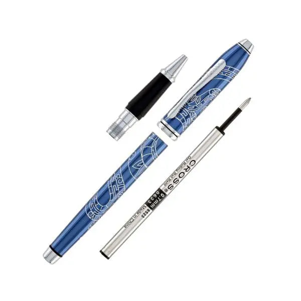 Cross Townsend Zodiac Year of the Snake Blue Lacquer Rollerball Pen Cross