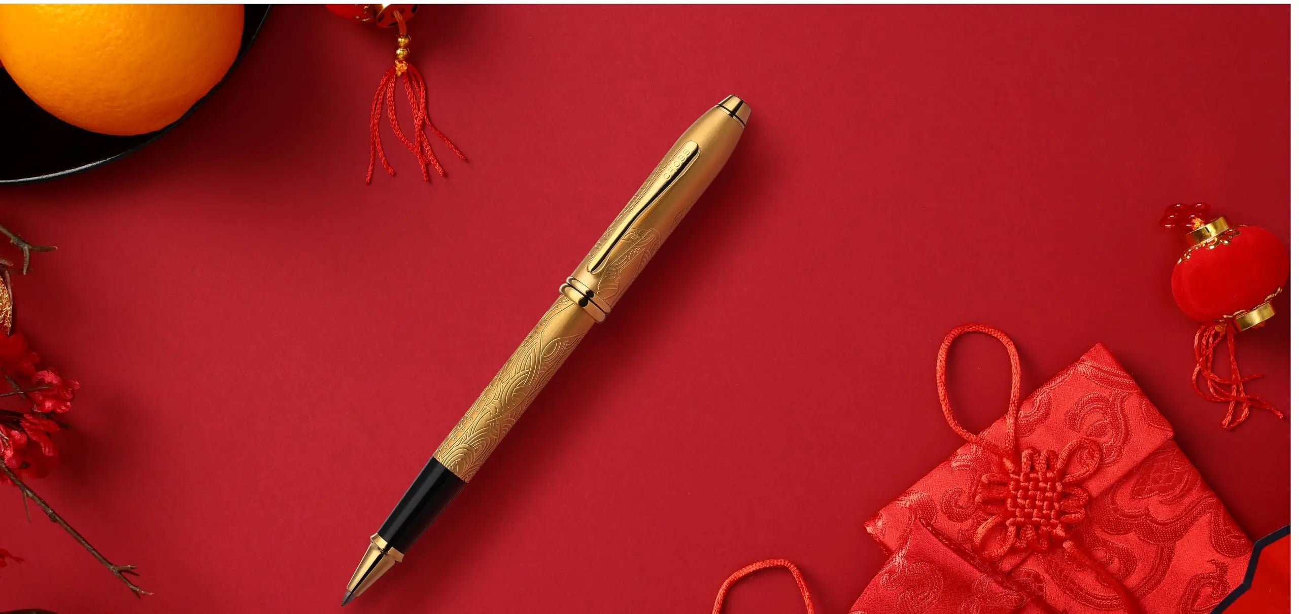 Cross Townsend® Limited Collection Zodiac Year of the Horse Selectip Rollerball Pen, 23KT Gold-plated with Gold-plated Appointments in Luxury Gift Box Cross