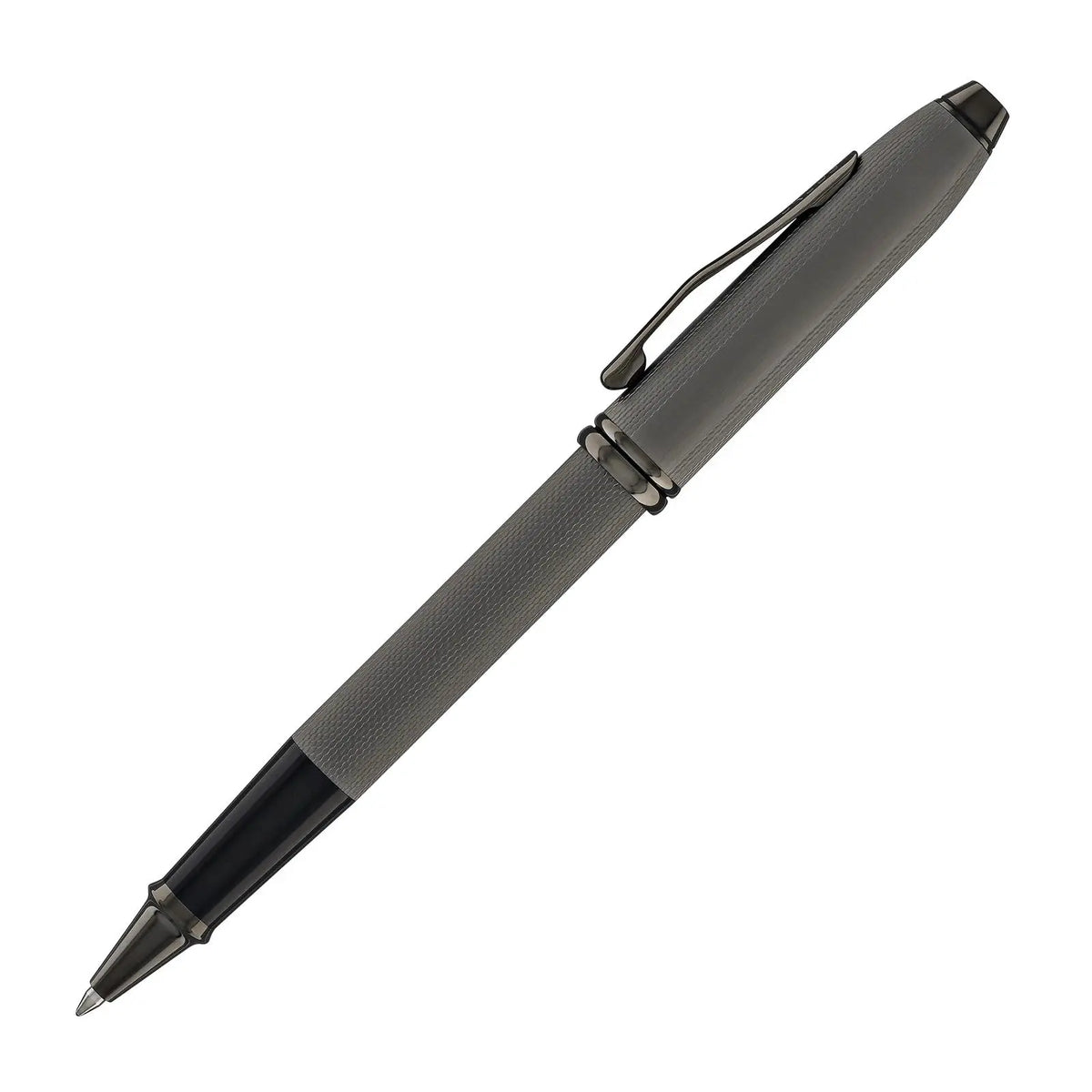 Cross Townsend® Limited Edition with Panel for name engraving and Polished Slate Gray Diamond Cut Pattern with Slate Gray PVD Appointments Selectip® Rollerball Pen cross