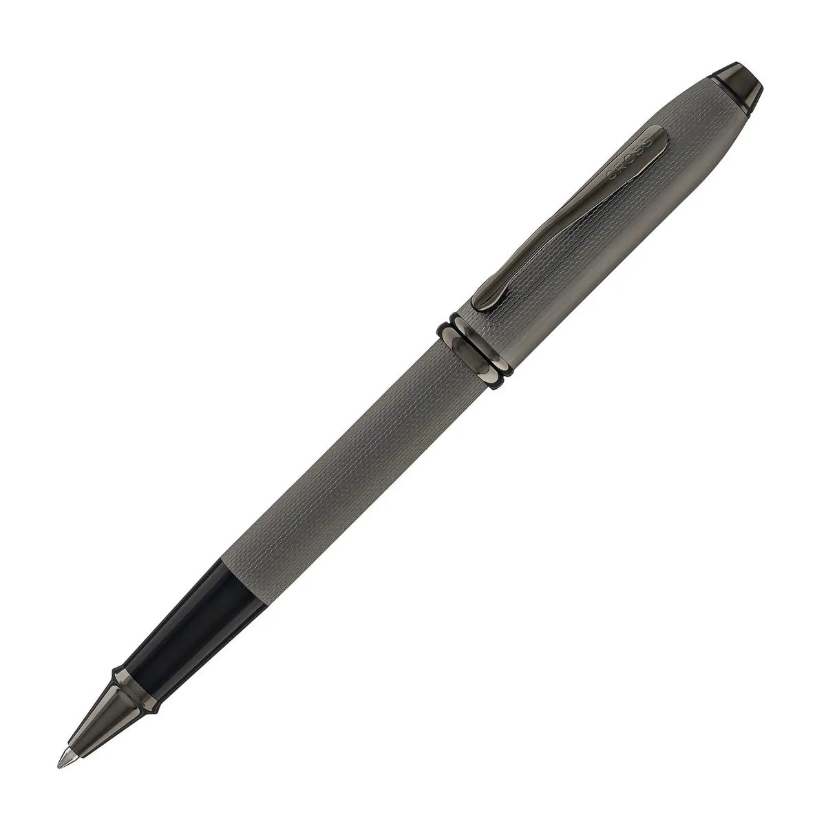 Cross Townsend® Limited Edition with Panel for name engraving and Polished Slate Gray Diamond Cut Pattern with Slate Gray PVD Appointments Selectip® Rollerball Pen cross