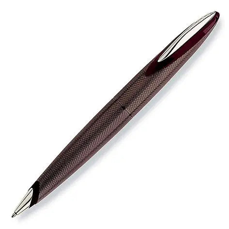 Cross Verve Merlot Ball-Point Pen with 18 Karat White Gold Plated Appointments - crosspenmall.com