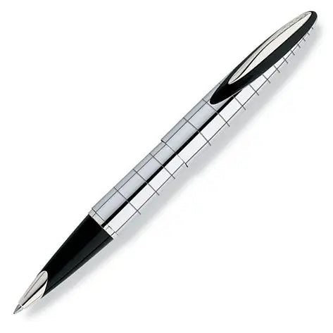 Cross Verve Radial Chrome Selectip Rolling Ball Pen with Charcoal Tone Accents Cross