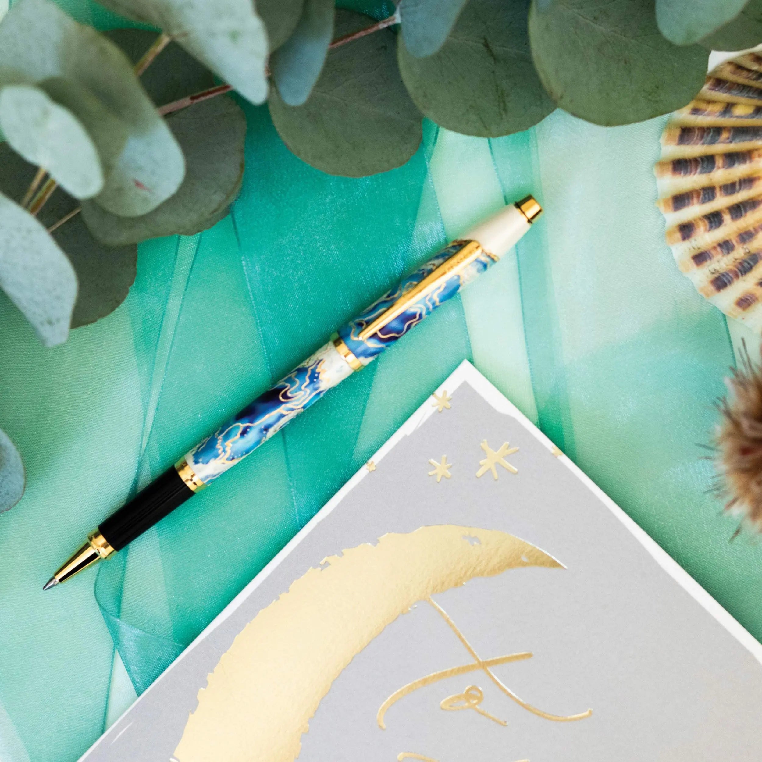 Cross Wanderlust Refillable Fountain Pen, Medium Nib, Includes Premium Gift Box - Borneo Cross