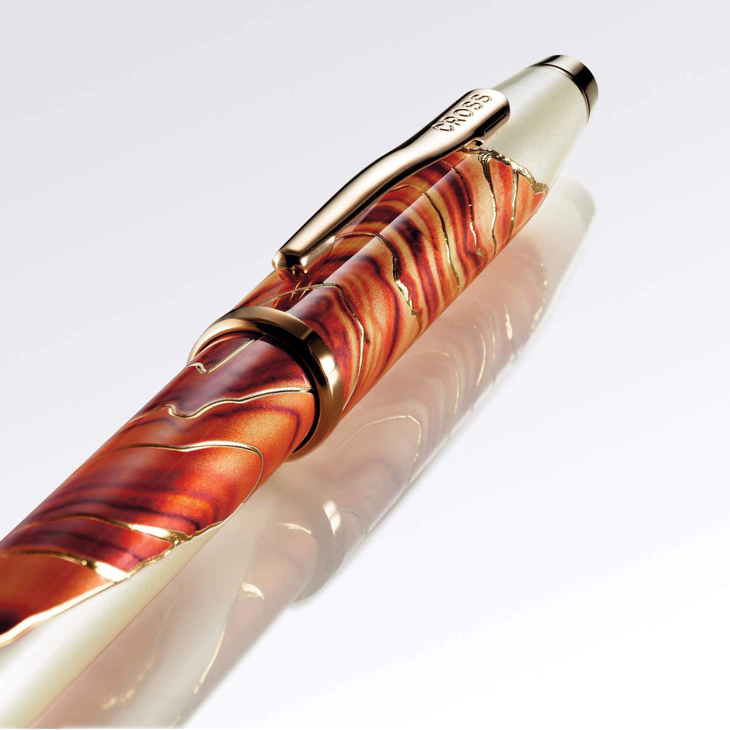 Cross Wanderlust Refillable Rollerball Pen, 23 Carat Gold Appointments, Includes Premium Gift Box - Malta Cross