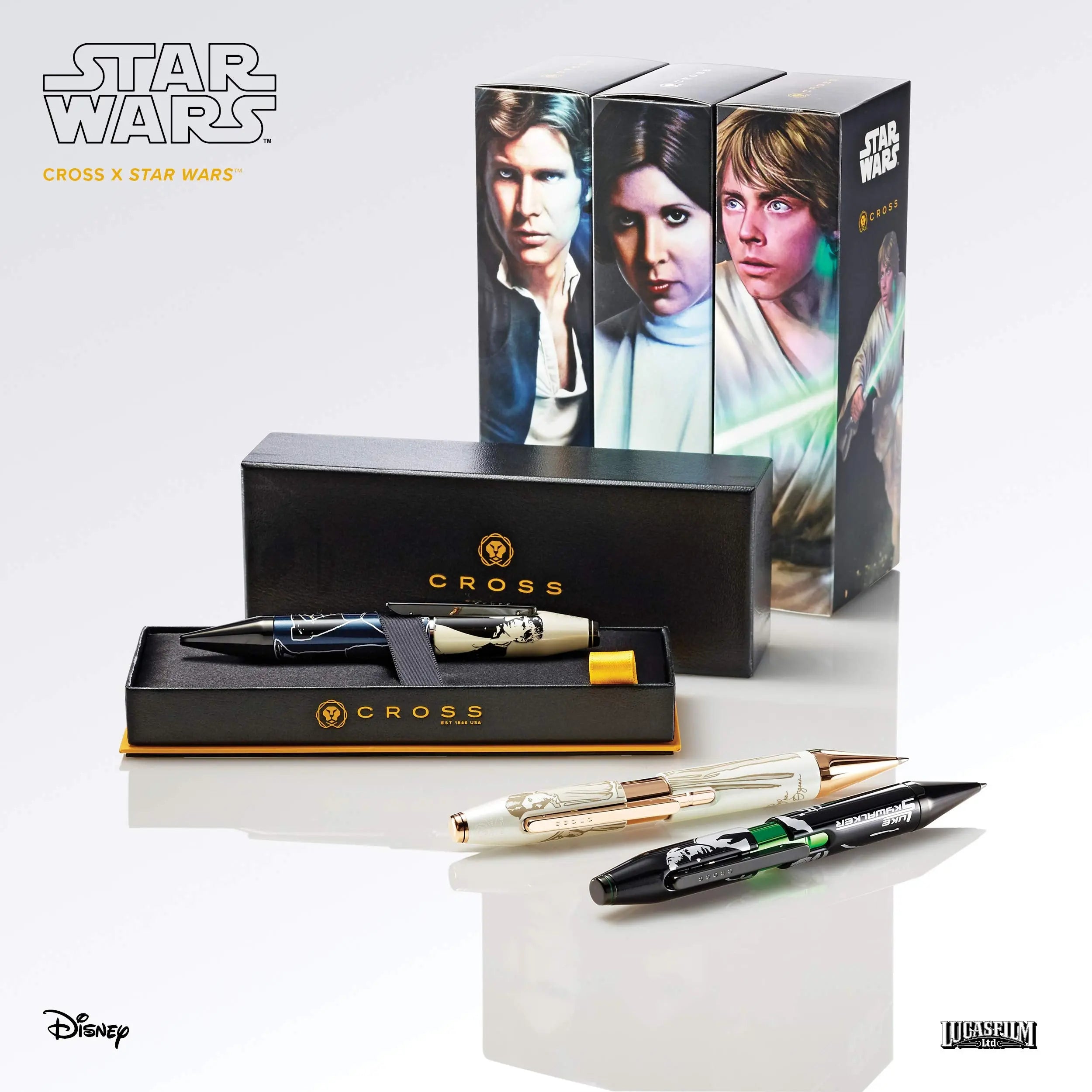 Cross X Star Wars Refillable Rollerball Pen, includes Premium Gift Box - Han Solo Cross