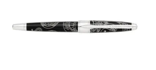 Cross Year of The Snake Rolling Ball Pen - Black Lacquer - crosspenmall.com