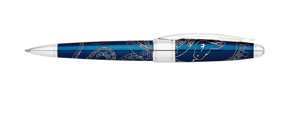 Cross Year of the Snake Ballpoint Pen - Blue Lacquer Cross
