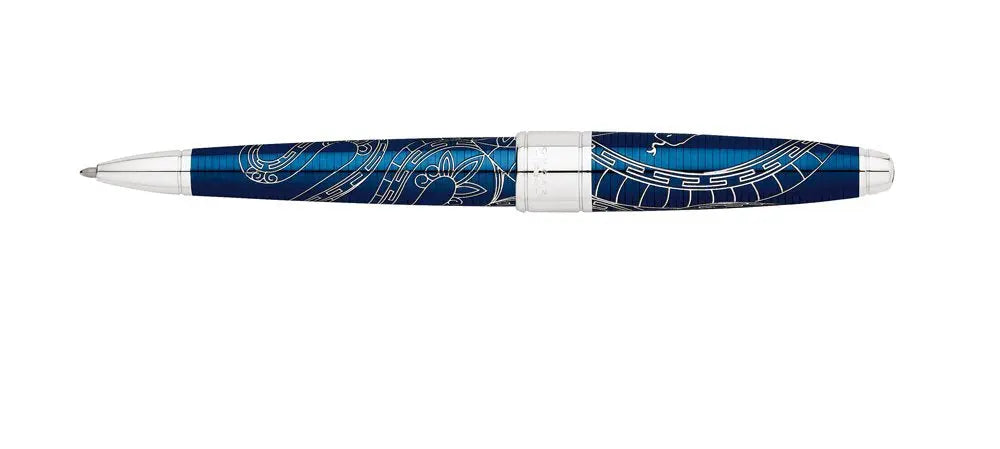 Cross Year of the Snake Ballpoint Pen - Blue Lacquer Cross