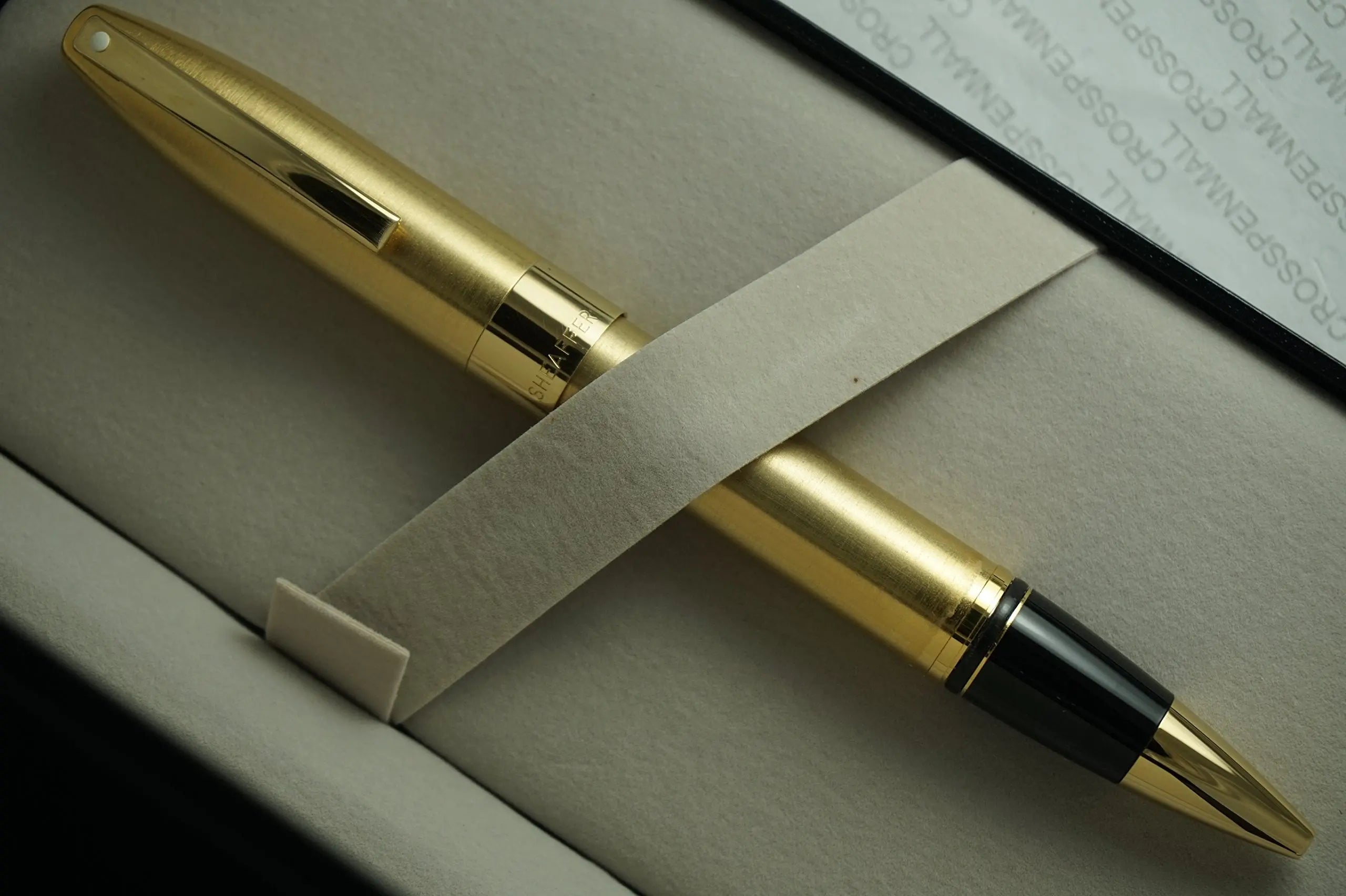 Made in Germany Sheaffer Legacy Heritage Rollerball Pen Brushed 22KT Gold and Featuring 22KT Gold APPOINTMENTS Cross