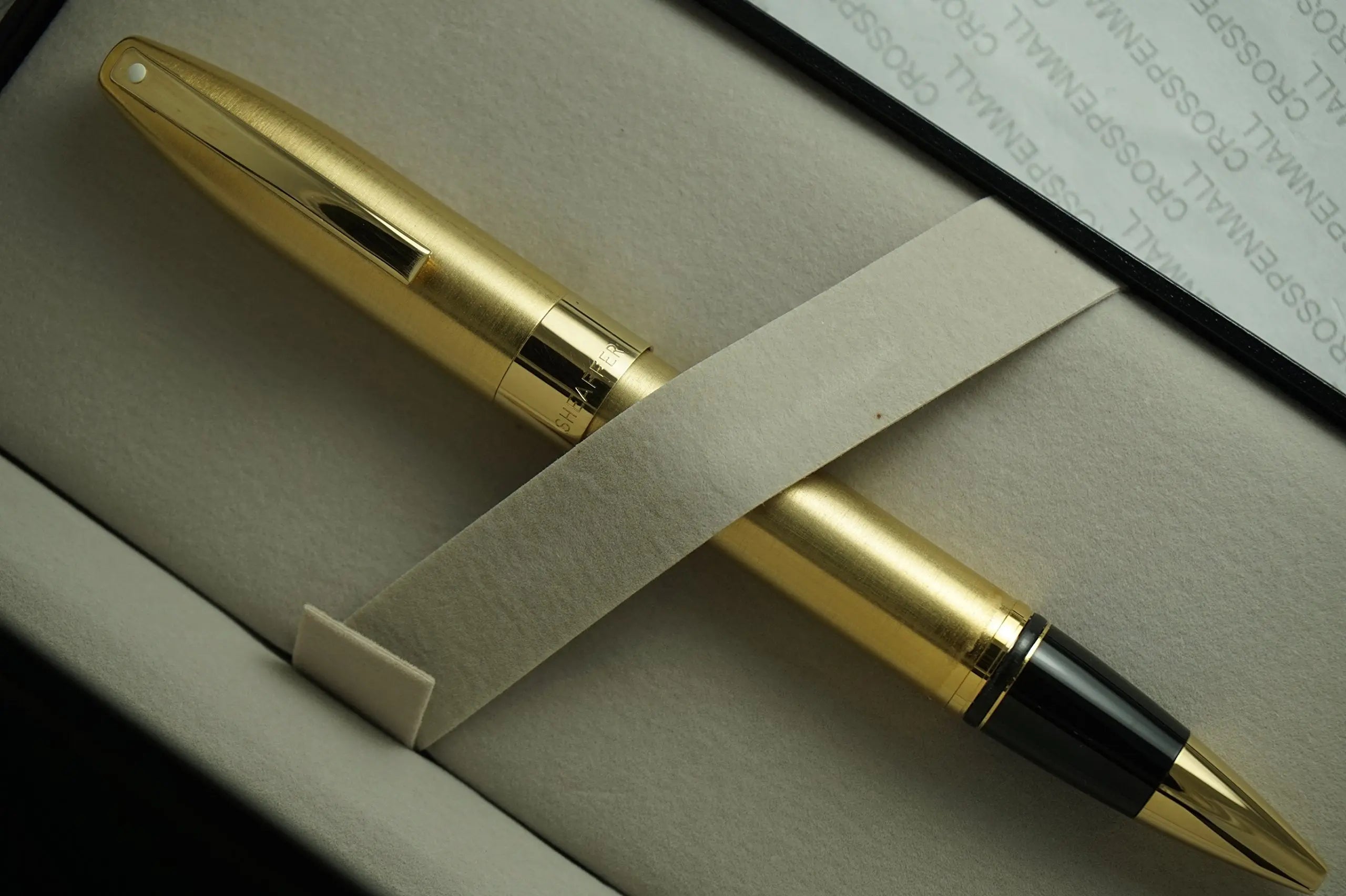 Made in Germany Sheaffer Legacy Heritage Rollerball Pen Brushed 22KT Gold and Featuring 22KT Gold APPOINTMENTS Cross