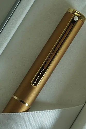 Made in The USA Cross Sheaffer Compact 9005 Bronze with 22KT Gold Trim and Medium Nib, Sleek Fountain Pen and Sheaffer Journal Set Cross