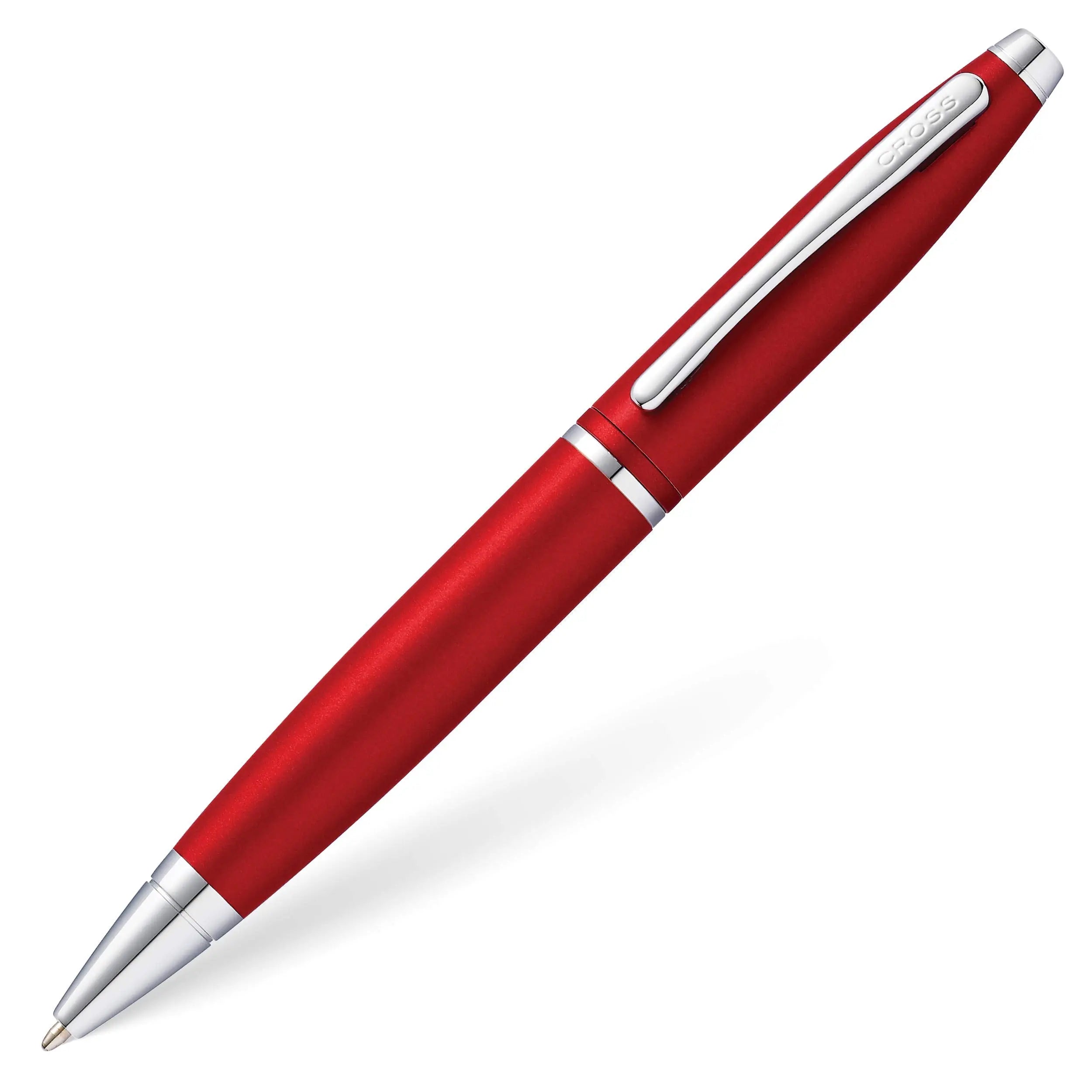 A. T. Cross Calais Ballpoint Pen, Chrome/Red Lacquer Jovi