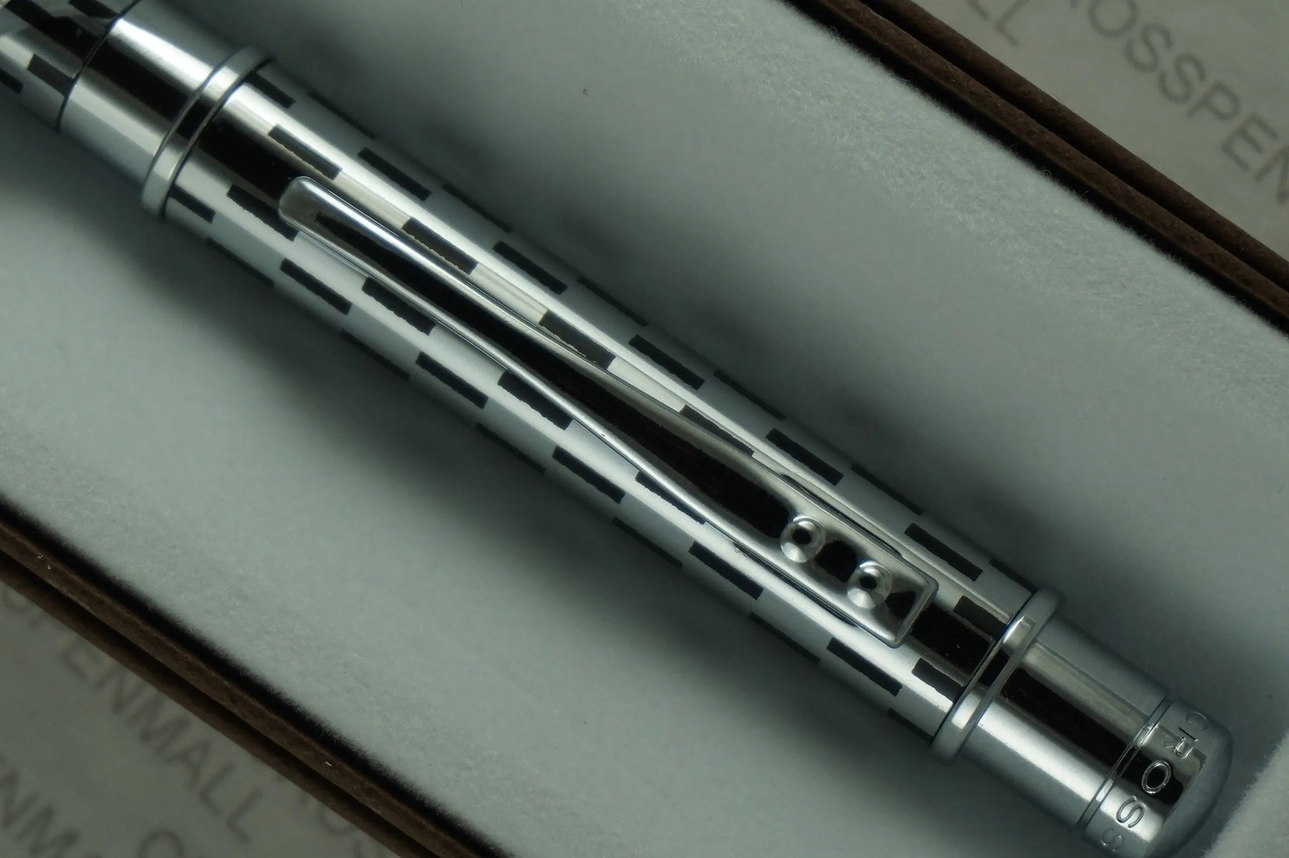 Cross Sable Classic Black Check and Chrome Twist-Action Propel/Repel Ballpoint Pen My Store