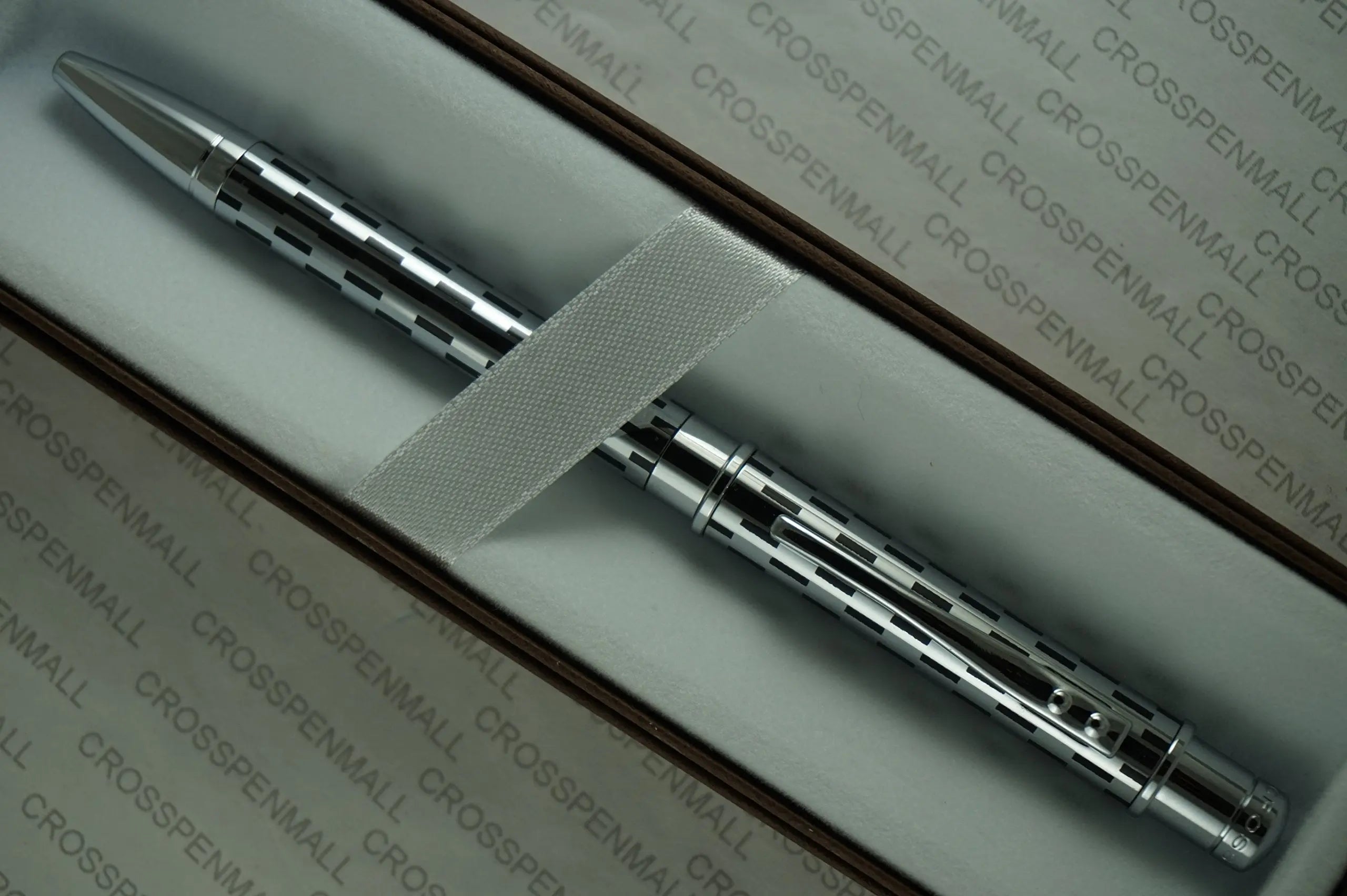 Cross Sable Classic Black Check and Chrome Twist-Action Propel/Repel Ballpoint Pen My Store