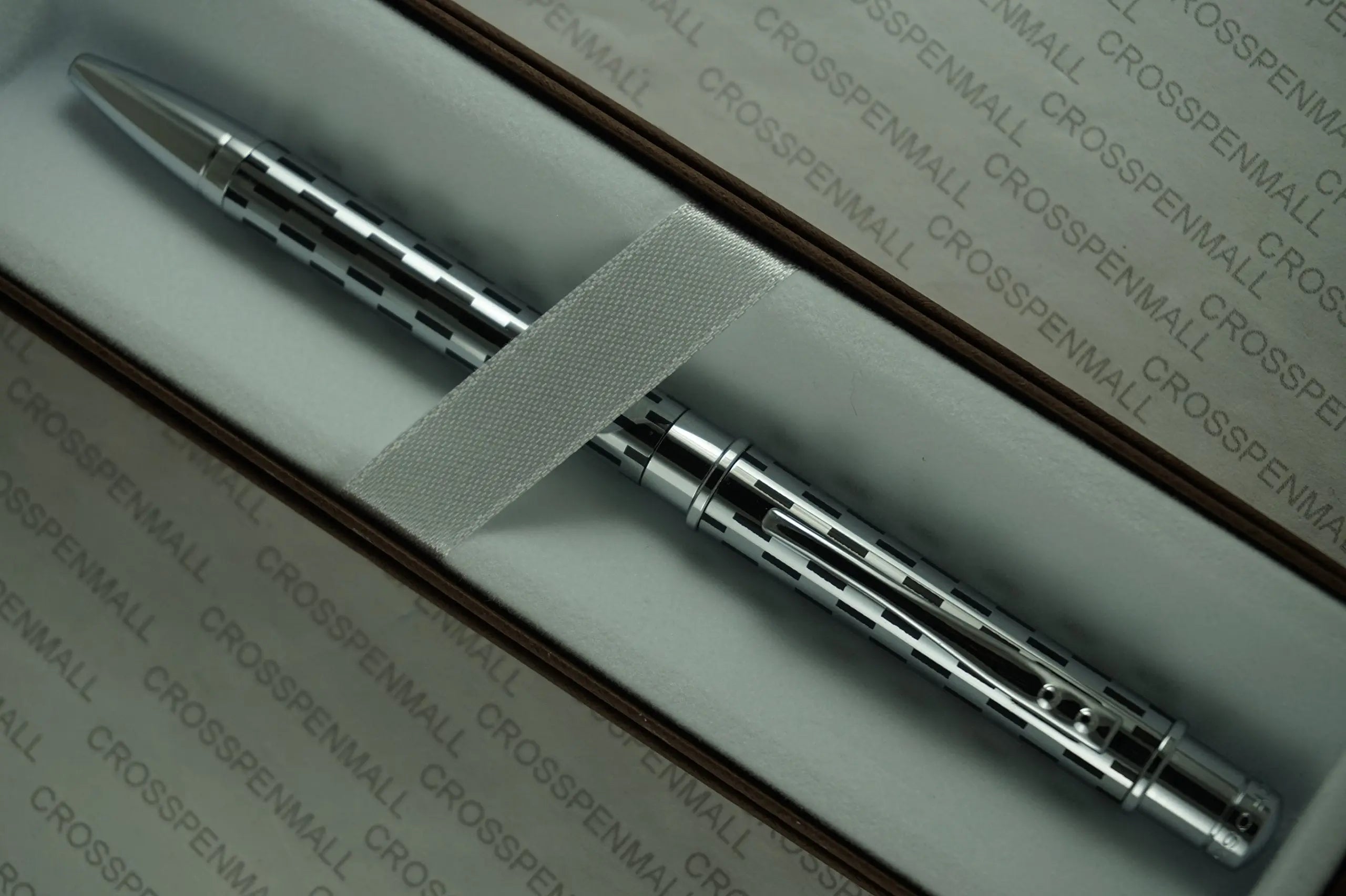 Cross Sable Classic Black Check and Chrome Twist-Action Propel/Repel Ballpoint Pen My Store