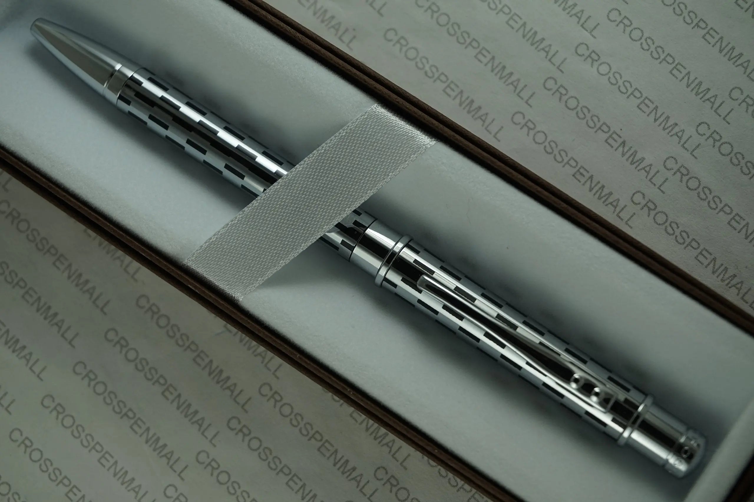 Cross Sable Classic Black Check and Chrome Twist-Action Propel/Repel Ballpoint Pen My Store