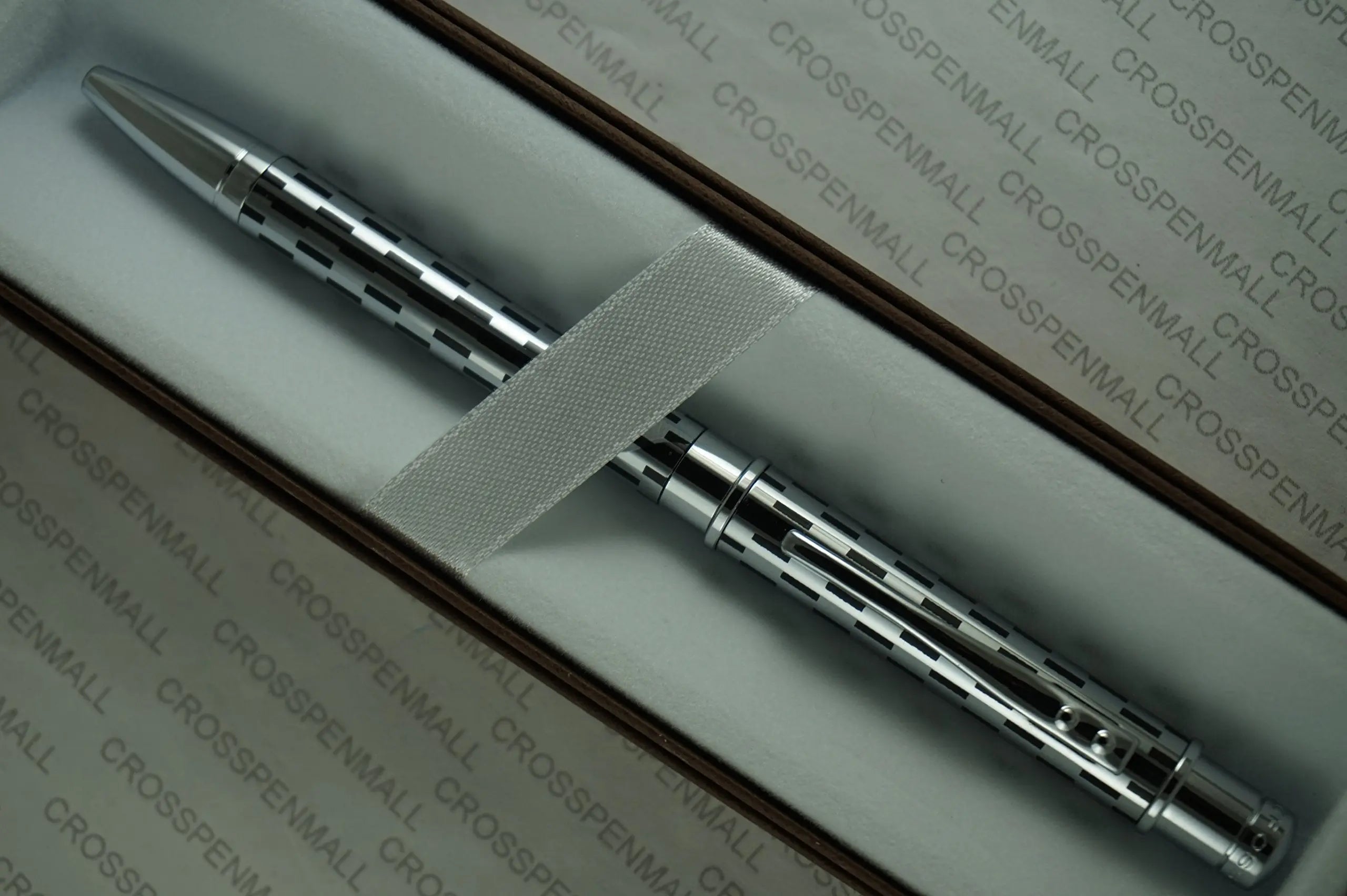 Cross Sable Classic Black Check and Chrome Twist-Action Propel/Repel Ballpoint Pen My Store