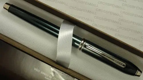 Cross Townsend Emerald Green Lacquer and Rhodium Appointments Selectip Rolling Ball /Rollerball with Black Gel Ink Pen Cross