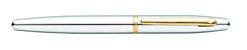 SHEAFFER VFM Chrome Rollerball Pen with Polished Gold-Tone Trim Sheaffer