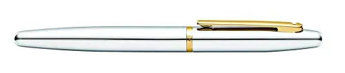 SHEAFFER VFM Chrome Rollerball Pen with Polished Gold-Tone Trim Sheaffer