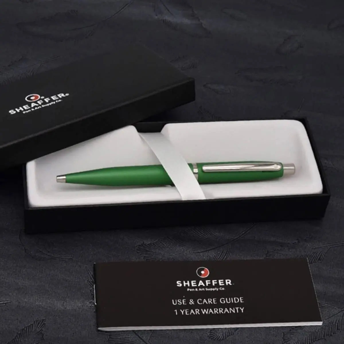 SHEAFFER Vfm Matte Black Ballpoint Pen with Chrome Trim Sheaffer