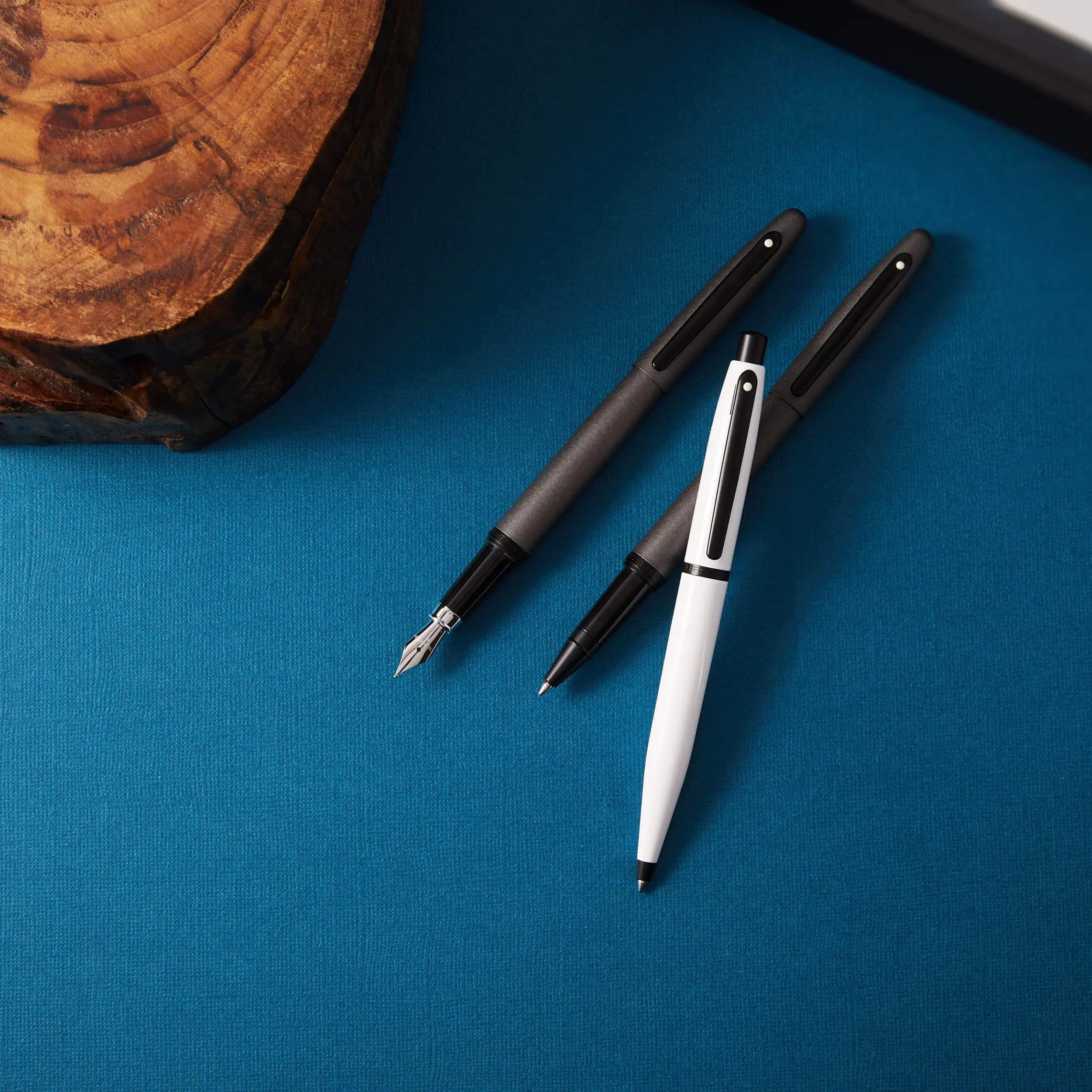 SHEAFFER Vfm Matte Black Ballpoint Pen with Chrome Trim Sheaffer