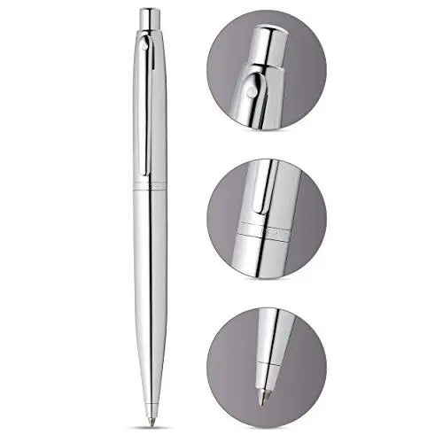 SHEAFFER Vfm Matte Black Ballpoint Pen with Chrome Trim Sheaffer