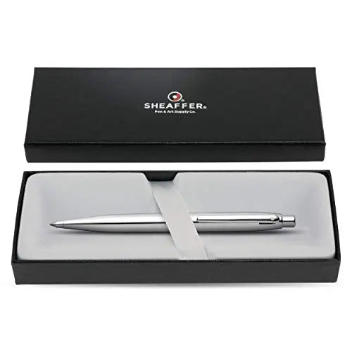 SHEAFFER Vfm Matte Black Ballpoint Pen with Chrome Trim Sheaffer