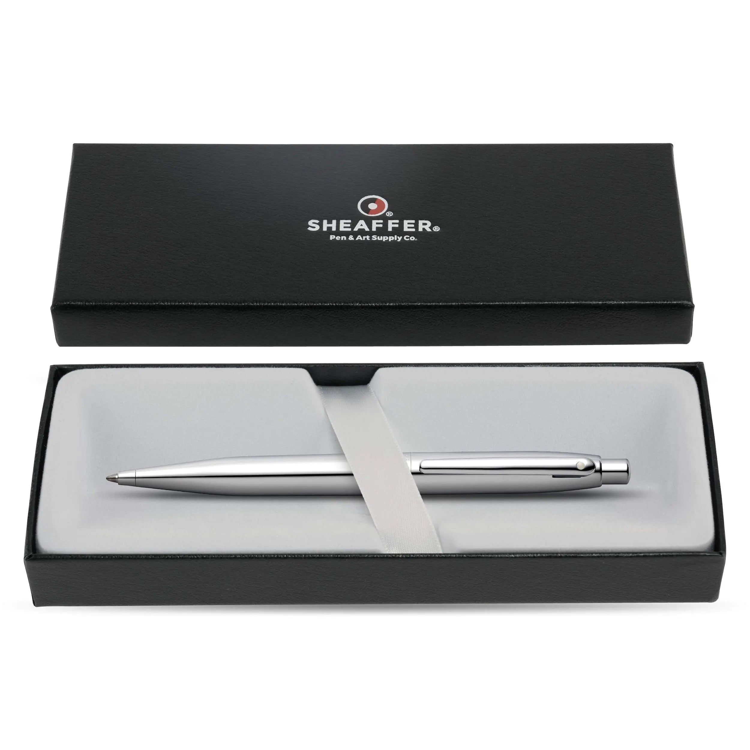 SHEAFFER Vfm Matte Black Ballpoint Pen with Chrome Trim Sheaffer
