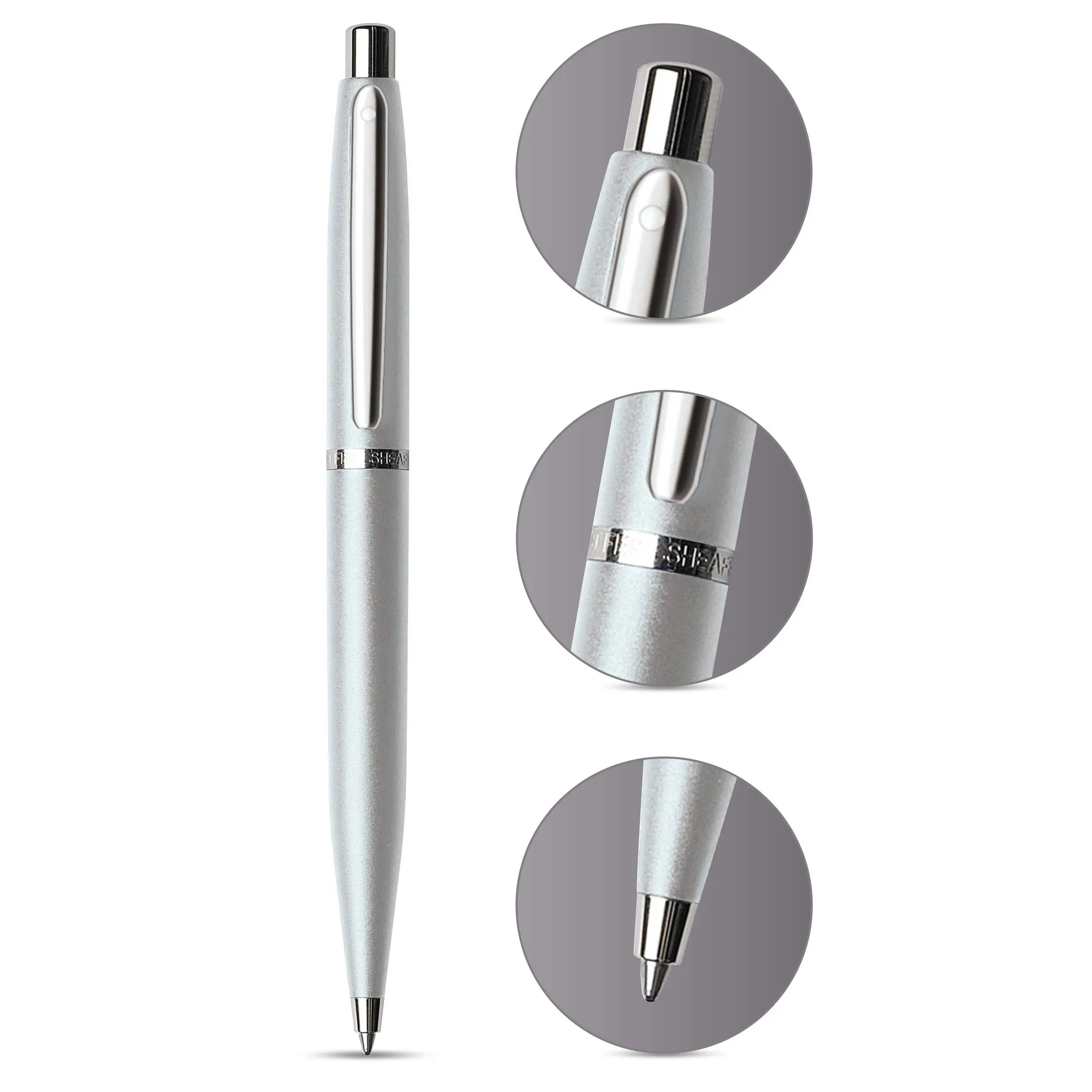 SHEAFFER Vfm Matte Black Ballpoint Pen with Chrome Trim Sheaffer