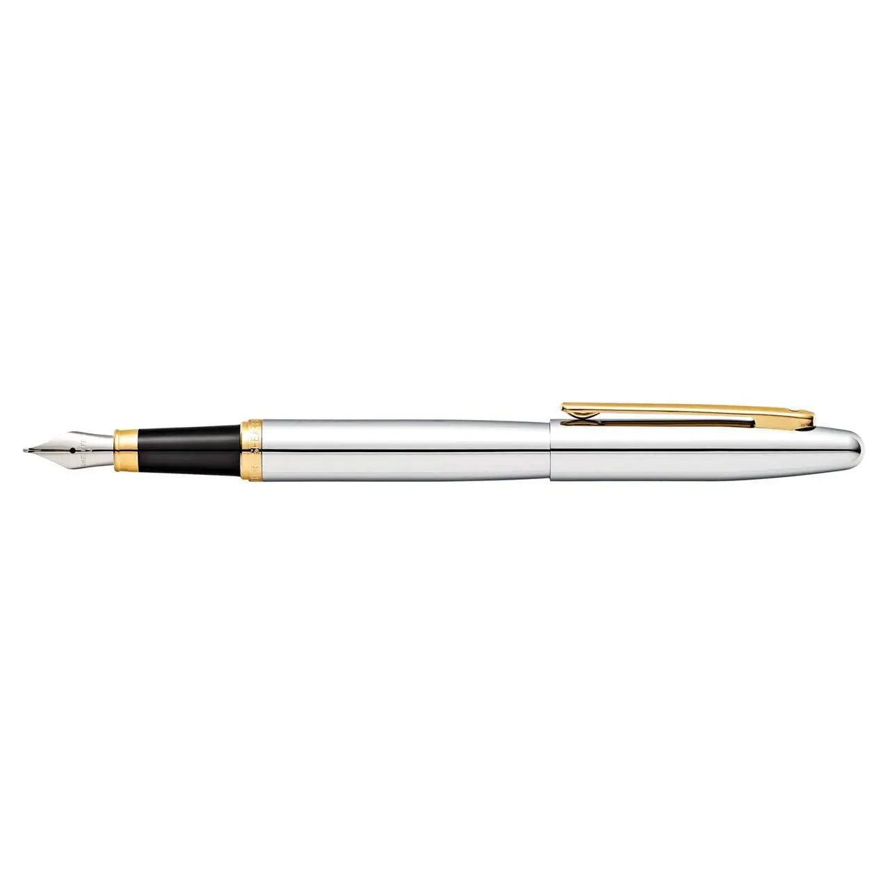 SHEAFFER Vfm Matte Black Ballpoint Pen with Chrome Trim Sheaffer