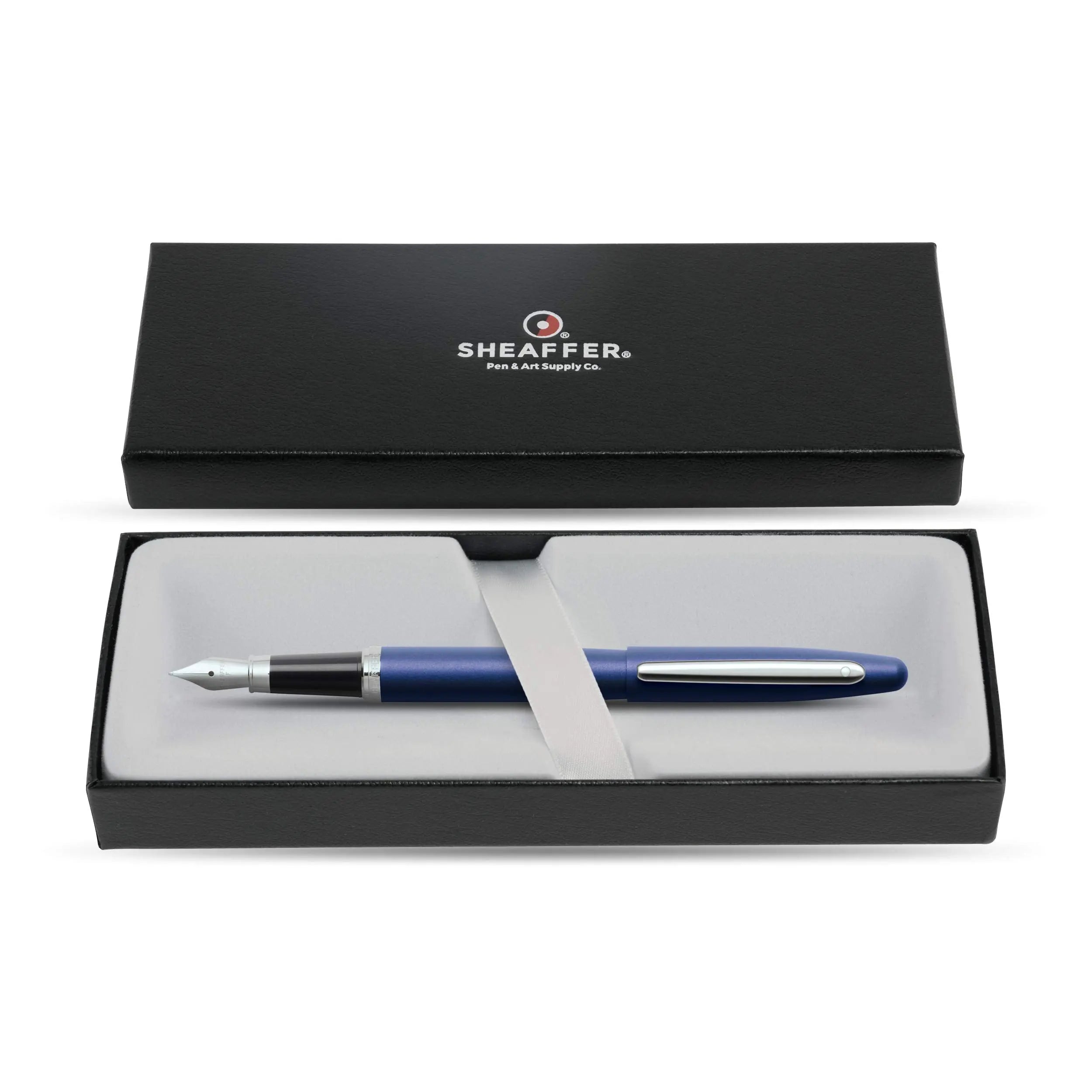 SHEAFFER Vfm Matte Black Ballpoint Pen with Chrome Trim Sheaffer