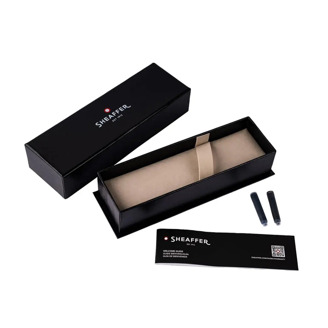 SHEAFFER Vfm Matte Black Ballpoint Pen with Chrome Trim Sheaffer