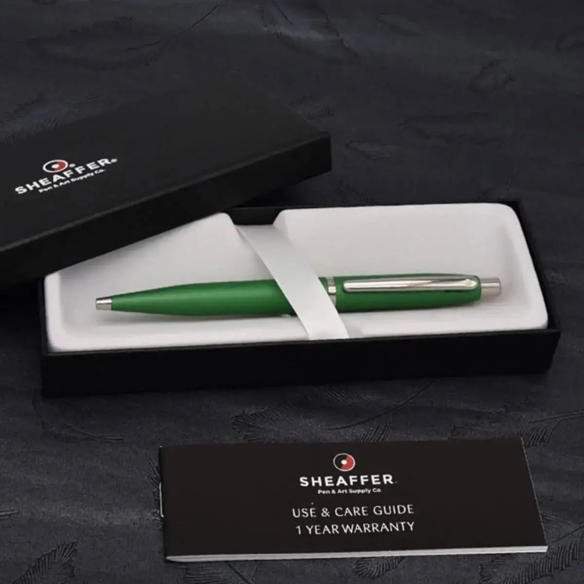 SHEAFFER Vfm Matte Black Ballpoint Pen with Chrome Trim Sheaffer