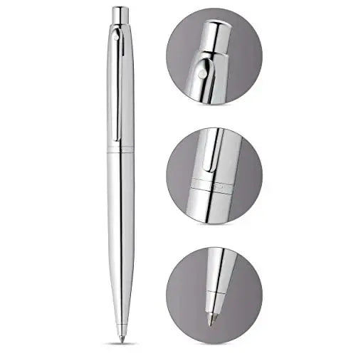 SHEAFFER Vfm Matte Black Ballpoint Pen with Chrome Trim Sheaffer