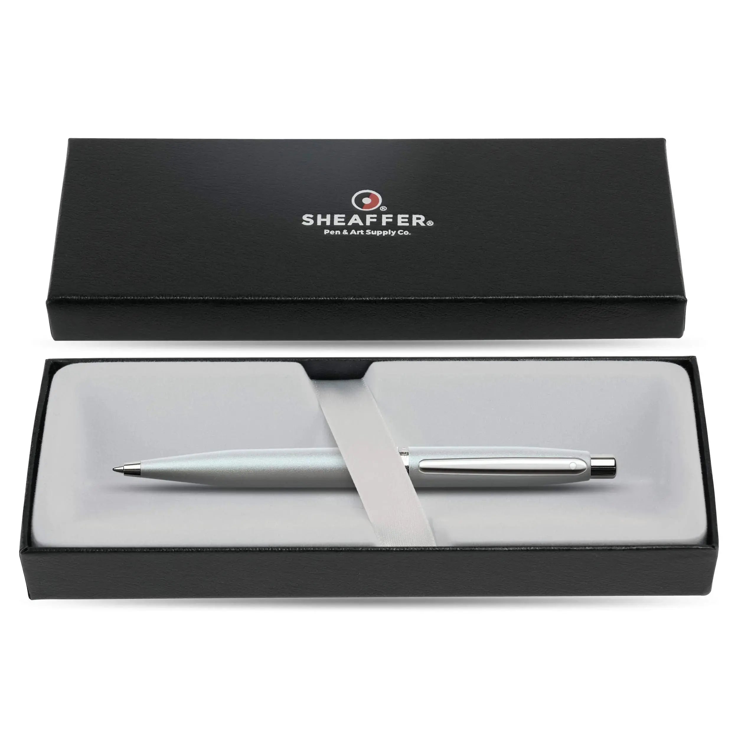 SHEAFFER Vfm Matte Black Ballpoint Pen with Chrome Trim Sheaffer