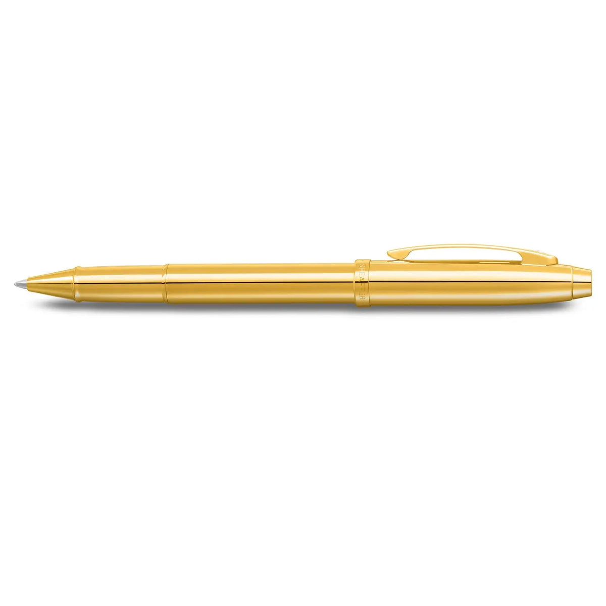 Sheaffer 100 9372 Glossy PVD Gold Rollerball Pen with PVD Gold Plated Trims cross