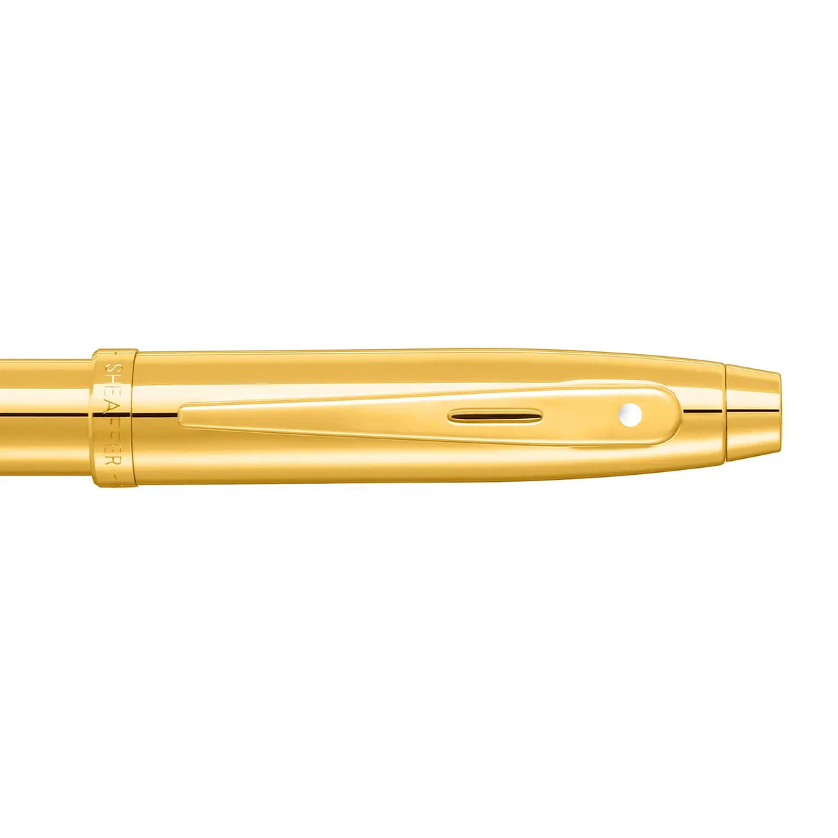 Sheaffer 100 9372 Glossy PVD Gold Rollerball Pen with PVD Gold Plated Trims cross
