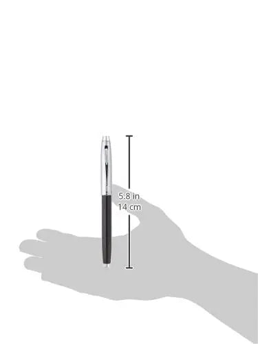 Sheaffer 100 Black Lacquer Fountain Pen with Chrome Trim and Fine Nib My Store