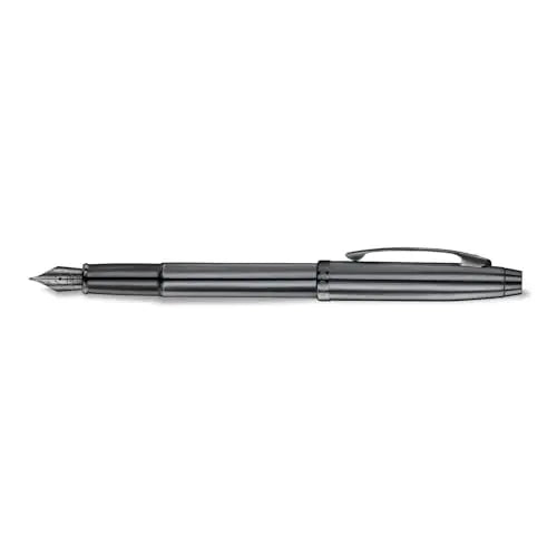 Sheaffer 100 E9375 Shiny Dark Grey Gunmetal with PVD Trims Sheaffer
